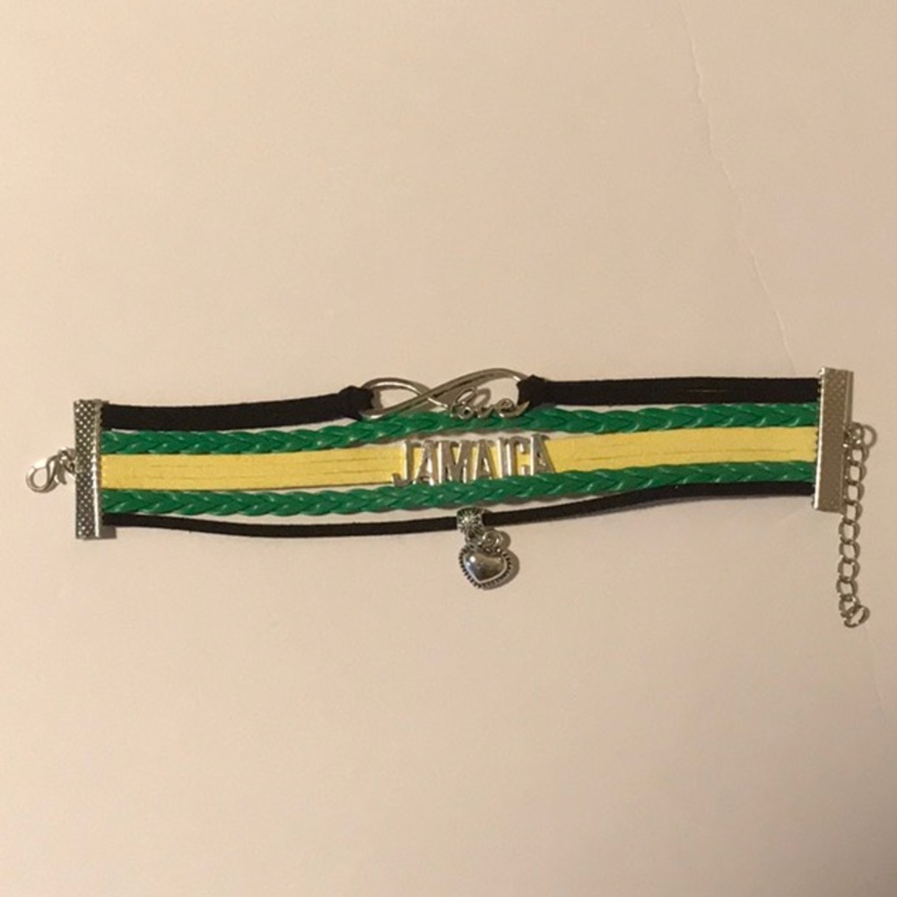 Jamaican flag color bracelet Jamaica